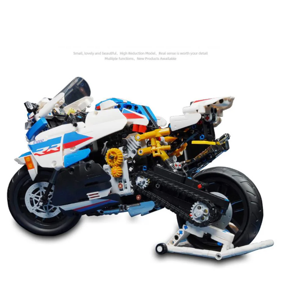 

Technical Scale Motorcycle Building Block Germany Brand Bm S1000rr Model Vehicle Steam Assembly Motor Bricks Toys Collection