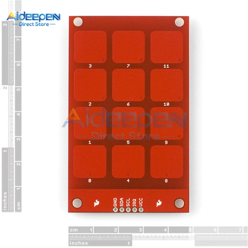 

MPR121 3.3V Logic Capacitive Touch Sensor Module Sensor Keys Keyboard Keys for Arduino