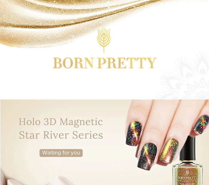 BORN PRETTY 3D Магнитный Блестящий лак для ногтей 6 мл голографический лак для глаз хамелеона кота