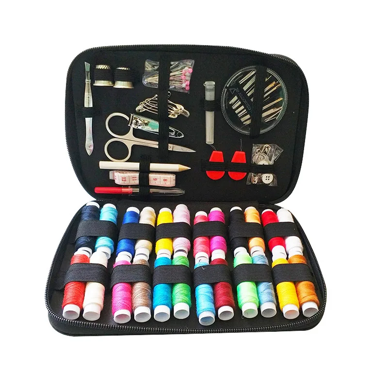 90 шт. швейный набор переносная швейная коробка игла органайзер для ниток