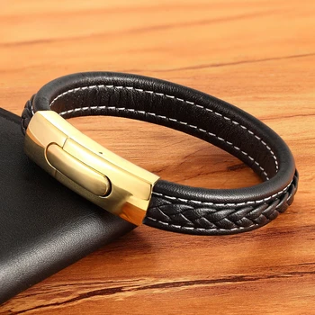 Black Leather and color Bracelet 4