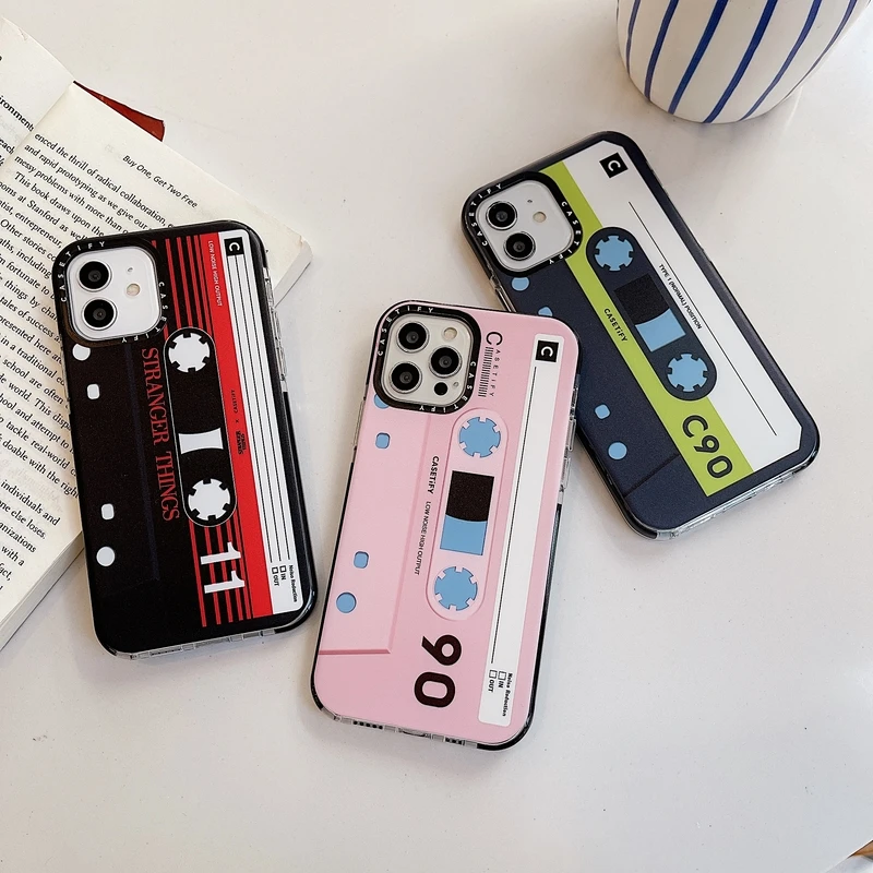 

Art Retro Classic Tape Pattern Phone Case For iPhone 13 Pro Max 12 11 Pro Max X Xs Max Xr 7 8 Puls SE 2020 Cases Soft Cover