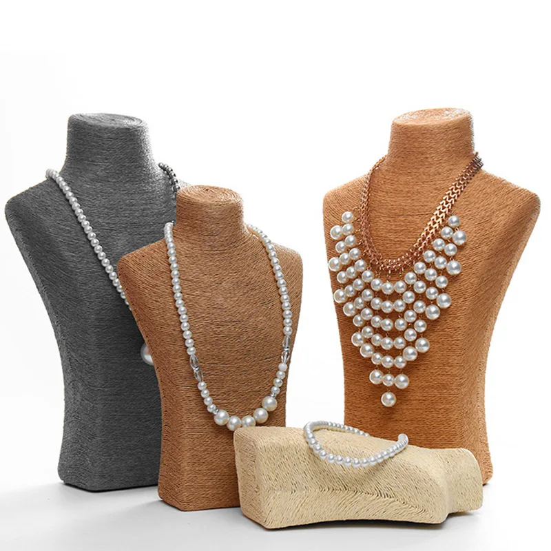 Подвеска для ожерелья из ПВХ красивая вешалка в форме бюста демонстрации