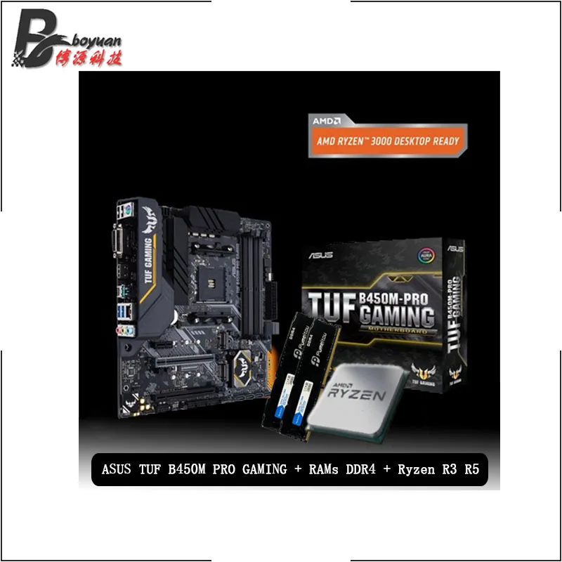 Amd Ryzen 3 3100 R3 3300x Ryzen 5 R5 2600 R5 3600 R5 3400g Asus A3m K Tuf B450m Pro Gaming Pumeitou Ddr4 2666 Mgc Ram Suit Kompyutery I Ofis Aliekspress