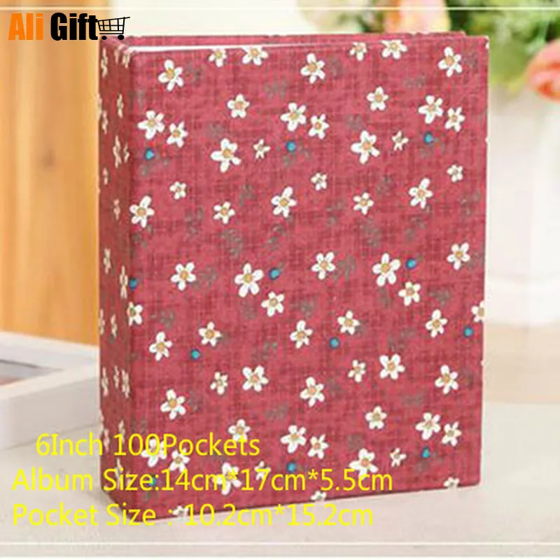 Новинка свежий цветок звезда 4D 6-дюймовый 100 альбом со вставками фотоальбом для