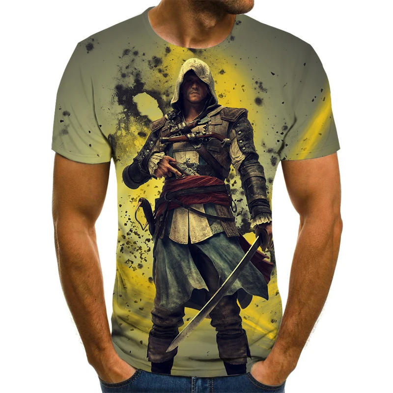 

Assassin's Creed Theme Summer 3DT Boy T-shirt 3d Printed T-shirt Street Alternative Hip-hop Retro Sportswear Top Plus Size 6xl