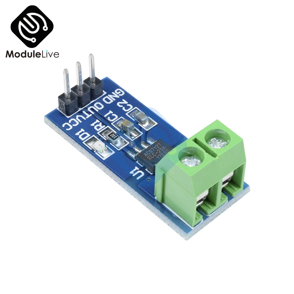 Модуль датчика тока Холла ACS712 модель 20A для Arduino|Датчики давления| |