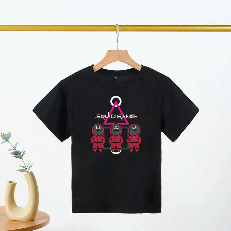 

Squid Game Clothes T-shirt boys and girls shirt Sportswear Kids Tshirt Squid Game Boys Girls Tees Tops Game Costume