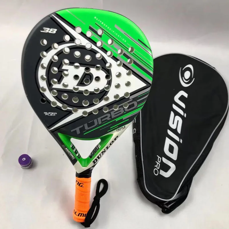 

Men Padel Tennis Racket Carbon Fiber Soft EVA Face Beach Tennis Padel Dunlop Beach Racquet Racket Paddle Tennis With Cover -40