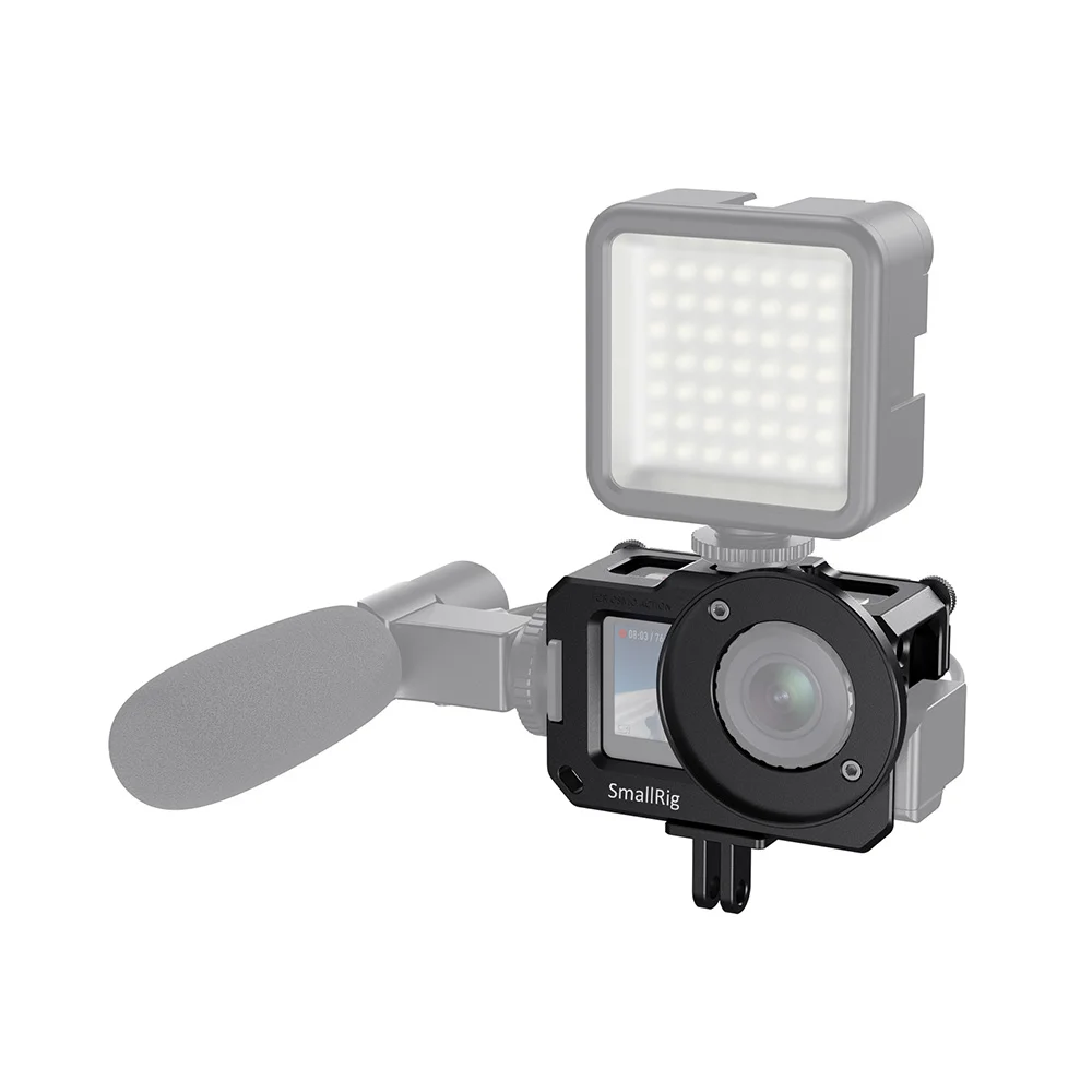 Клетка SmallRig для экшн камеры DJI Osmo с двумя креплениями холодного башмака