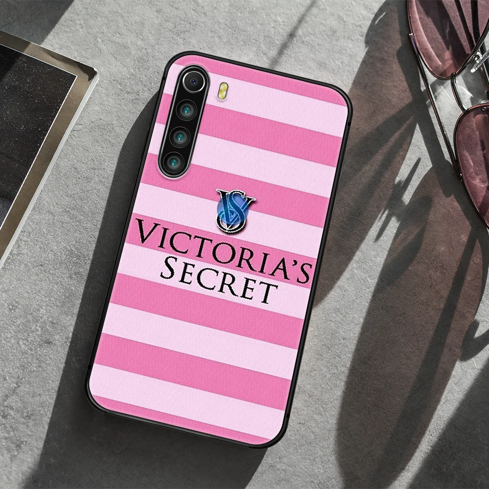 

Victoria VS love Pink brand Phone Case Cover Hull For XIAOMI Redmi 7 7a 8 8a 9 10X NOTE 6 7 7s 8 8t 9 9s Pro Max black Cell Tpu
