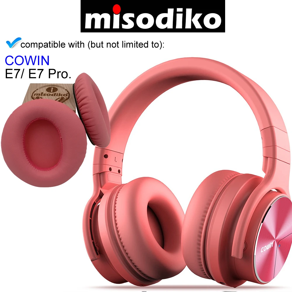 Misodiko Сменные подушки амбушюры-для COWIN E7/E7 Pro, наушники, запчасти для наушников, накладки для наушников, наволочки