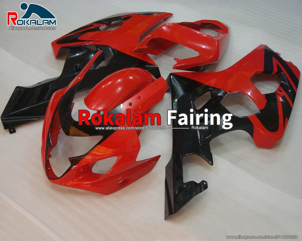 

Hulls For Suzuki GSXR600 GSXR750 K4 2004 2005 GSXR-600 GSXR-750 04 05 Black Red Motorcyle Fairing Kit (Injection Molding)