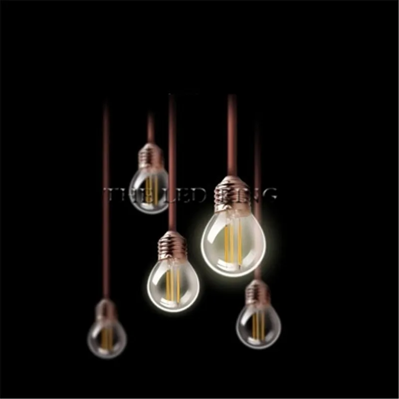 Светодиодный светильник накаливания E27 12 Вт 18 24 G45 A60 винтажный стеклянный