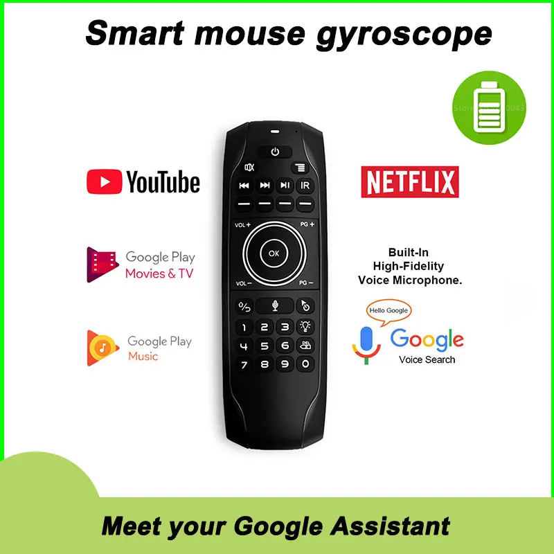 

G7 2.4G Backlit Wireless Air Mouse With Keyboard 6-Axis Gyro Smart Remote Control For X96 Tx3 Mini A95X H96 Pro Android TV Box