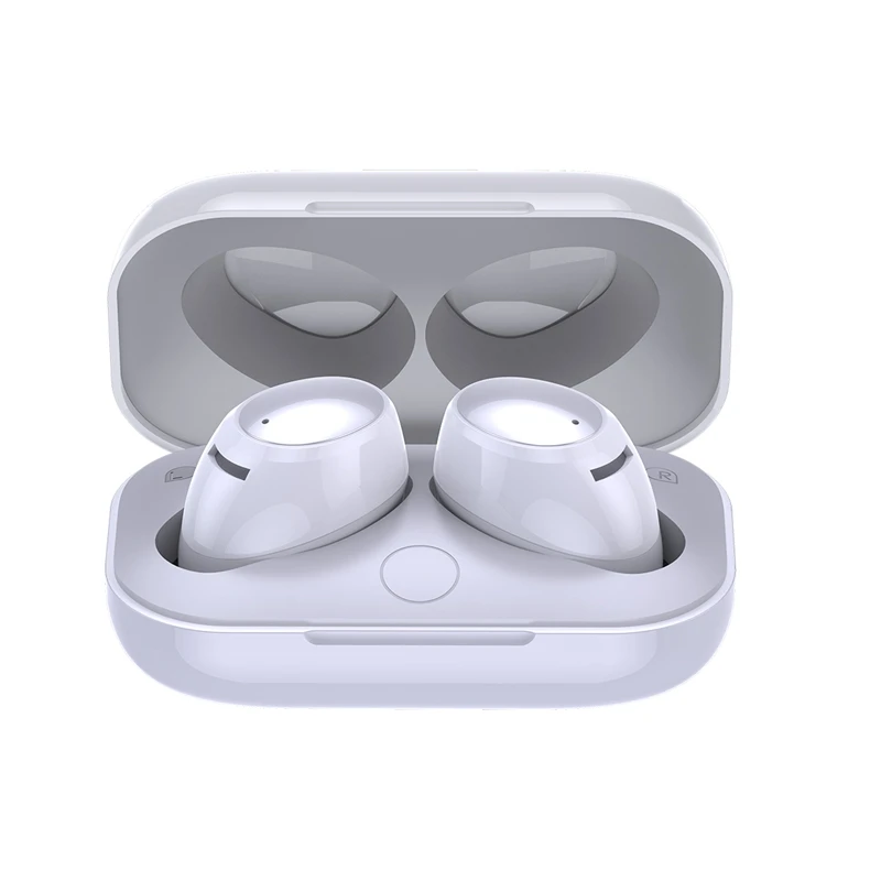 ROCK TWS Bluetooth 4,2 мини Двойные беспроводные наушники Bluetooth наушники стерео звук наушники с микрофоном и зарядным устройством - Цвет: White