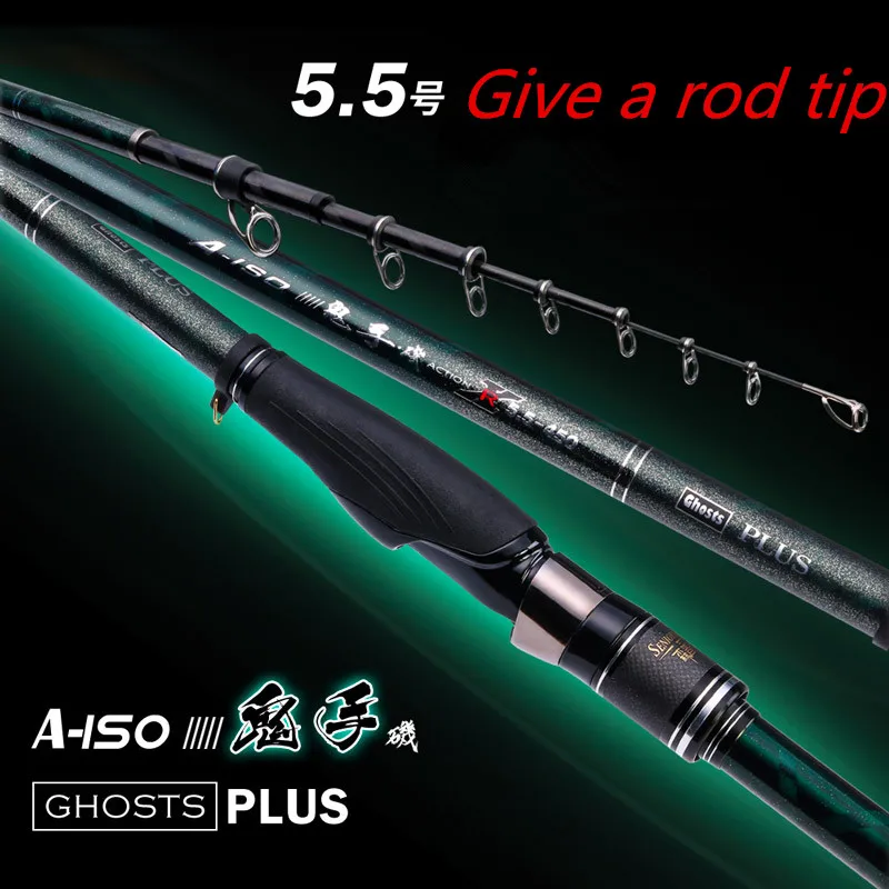 

new Carbon telescopic Fishing Pole 5.5#3.9m4.5m5.3m Ultralight Ultrahard rock fishing Rod Long shot pole sea pole Trout carp rod