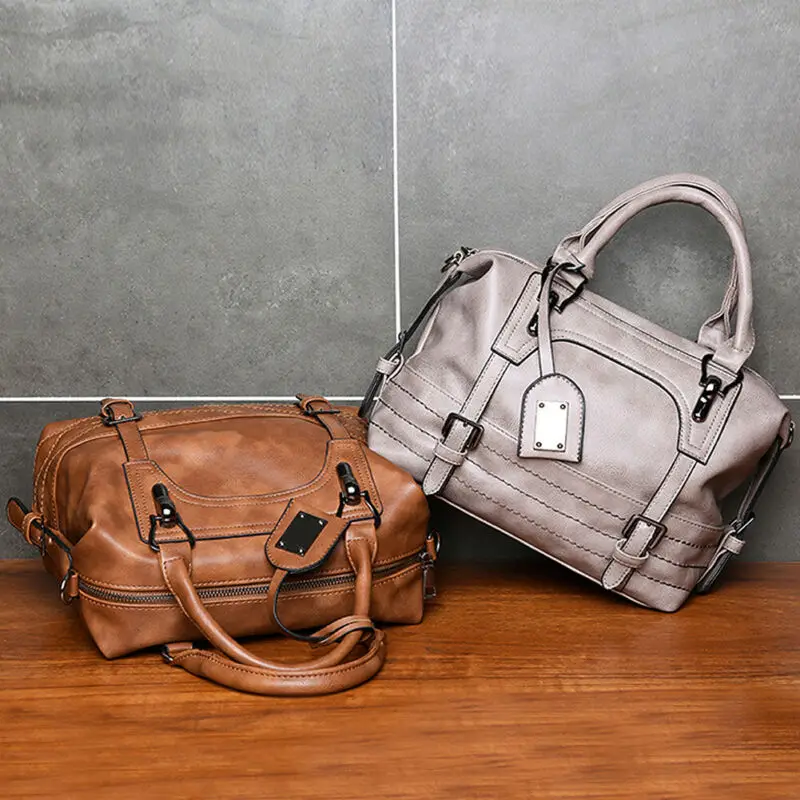 

Women Oil Wax Leather Handbag Shoulder Messenger Bag Satchel Tote Purse Bags Hot