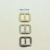 5pcs 25mm square d ring diecast pin buckles diy leather belt strap adjustable roller buckle hardware supplies accessory