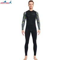 men one piece water sport full body swimsuit quick dry diving suit long sleeve surfing uv protection jellyfish keep warm wetsuit