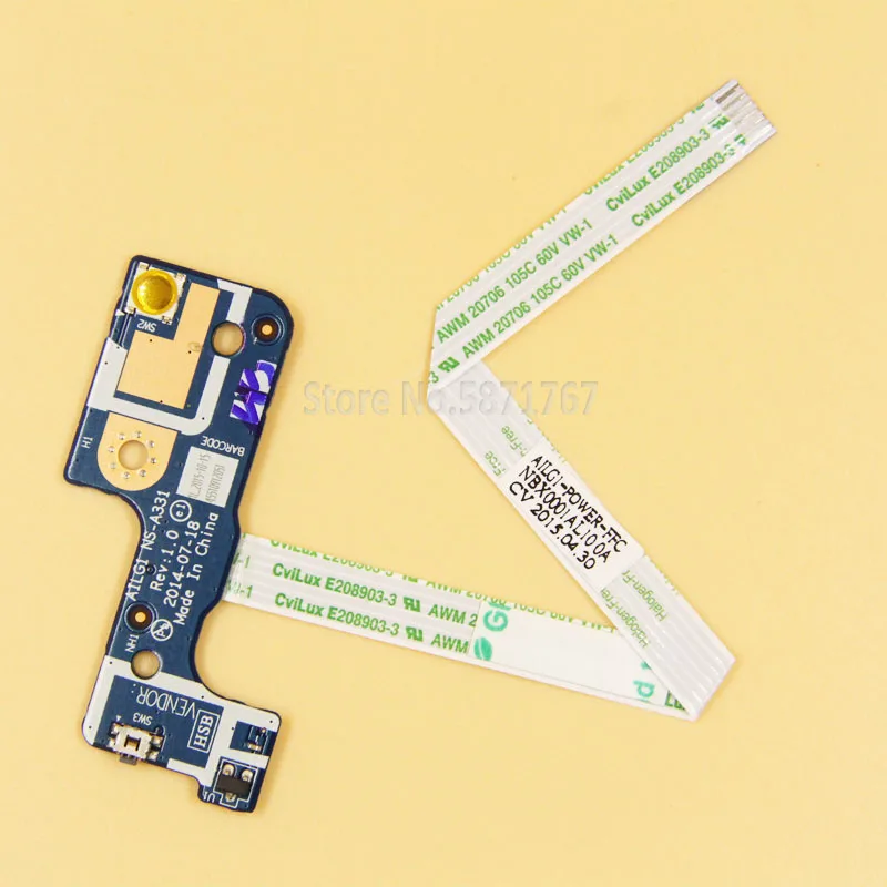 Заглушка для разъема питания ноутбука кнопка переключатель доска кабель Lenovo G70 Z70