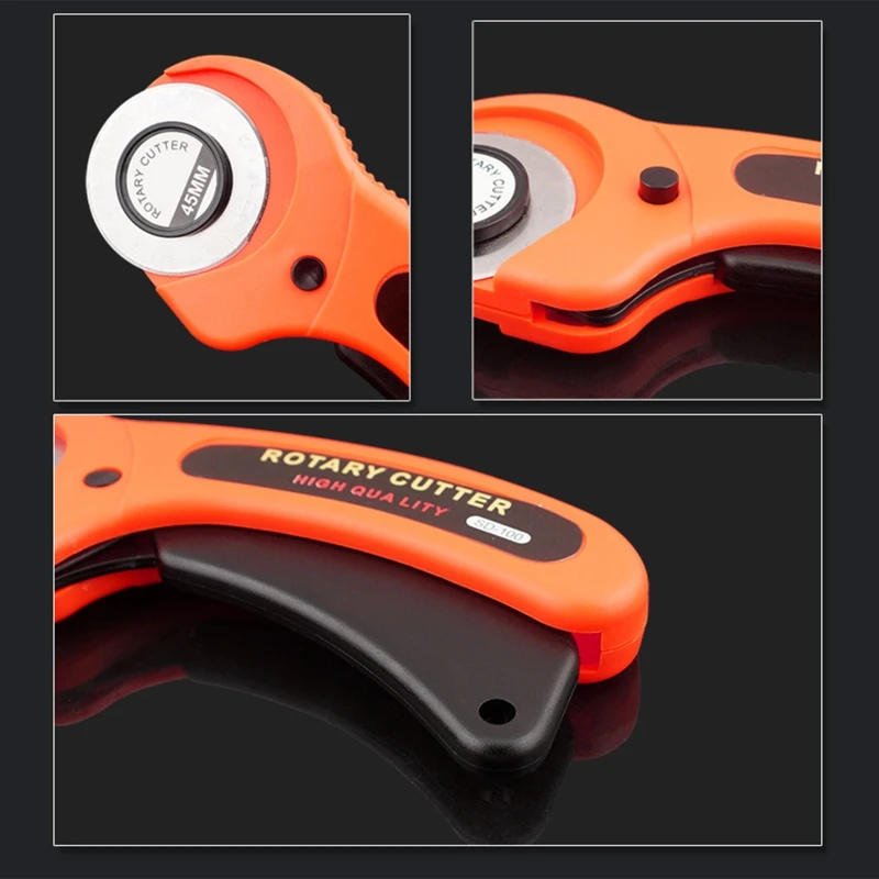

45mm Rotary Cutter with 5 Pieces Replacement Blades Rotary Cutter for Crafting