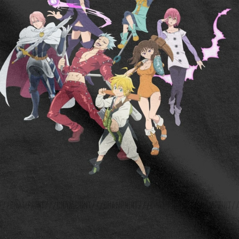 Мужская футболка с коротким рукавом The Seven Deadly Sins Оригинальная из хлопка круглым