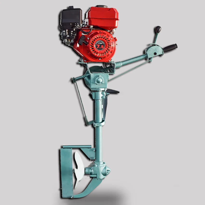 

Trolling Motor 7.5-Horsepower Gasoline Outboard Engine Motor for Outdoor Fishing with 3-Gear Control 8-10km/h Speed Hand Pull
