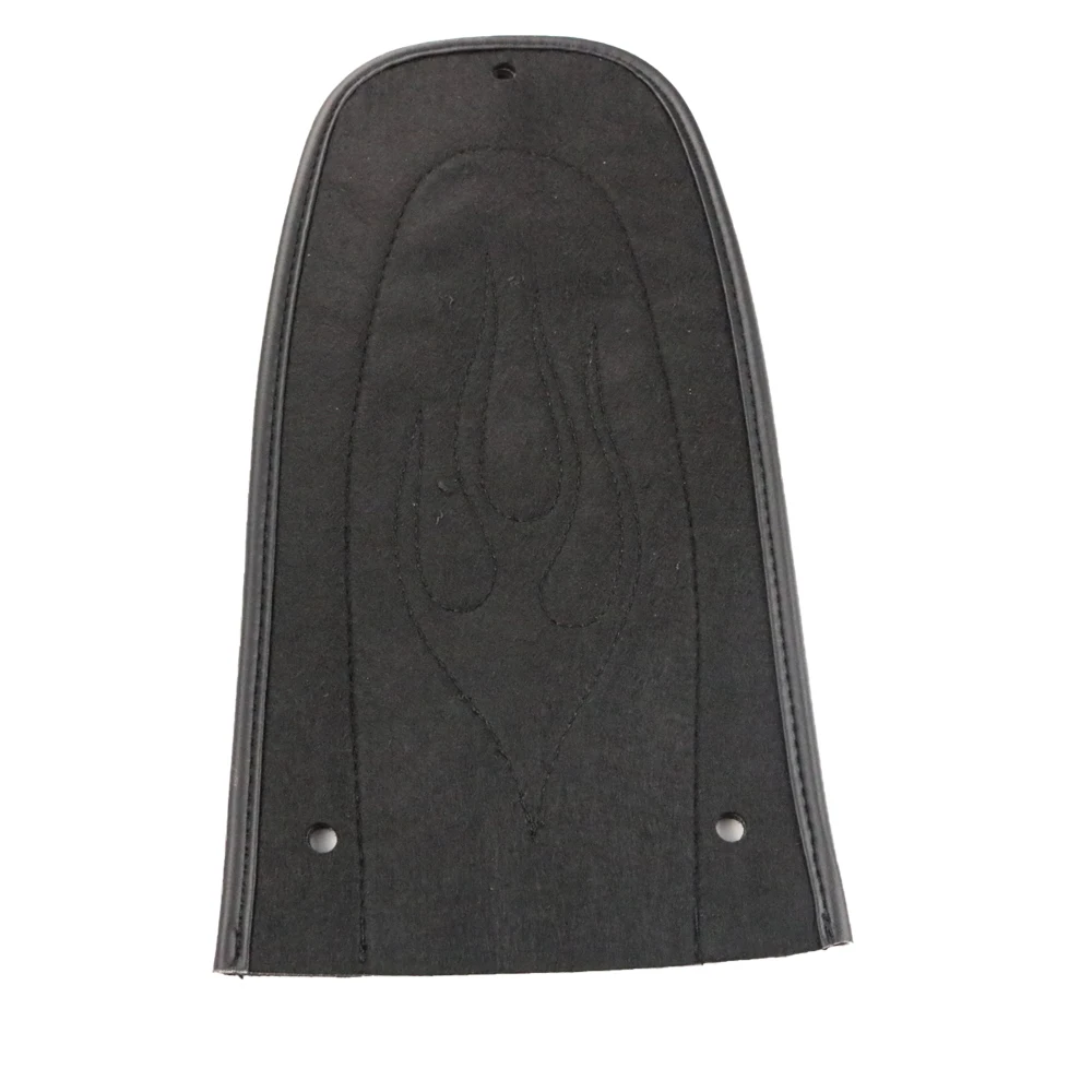 Черное Кожаное пламя заднее крыло нагрудник Чехол Подушка для Harley Touring Electra Glide Road