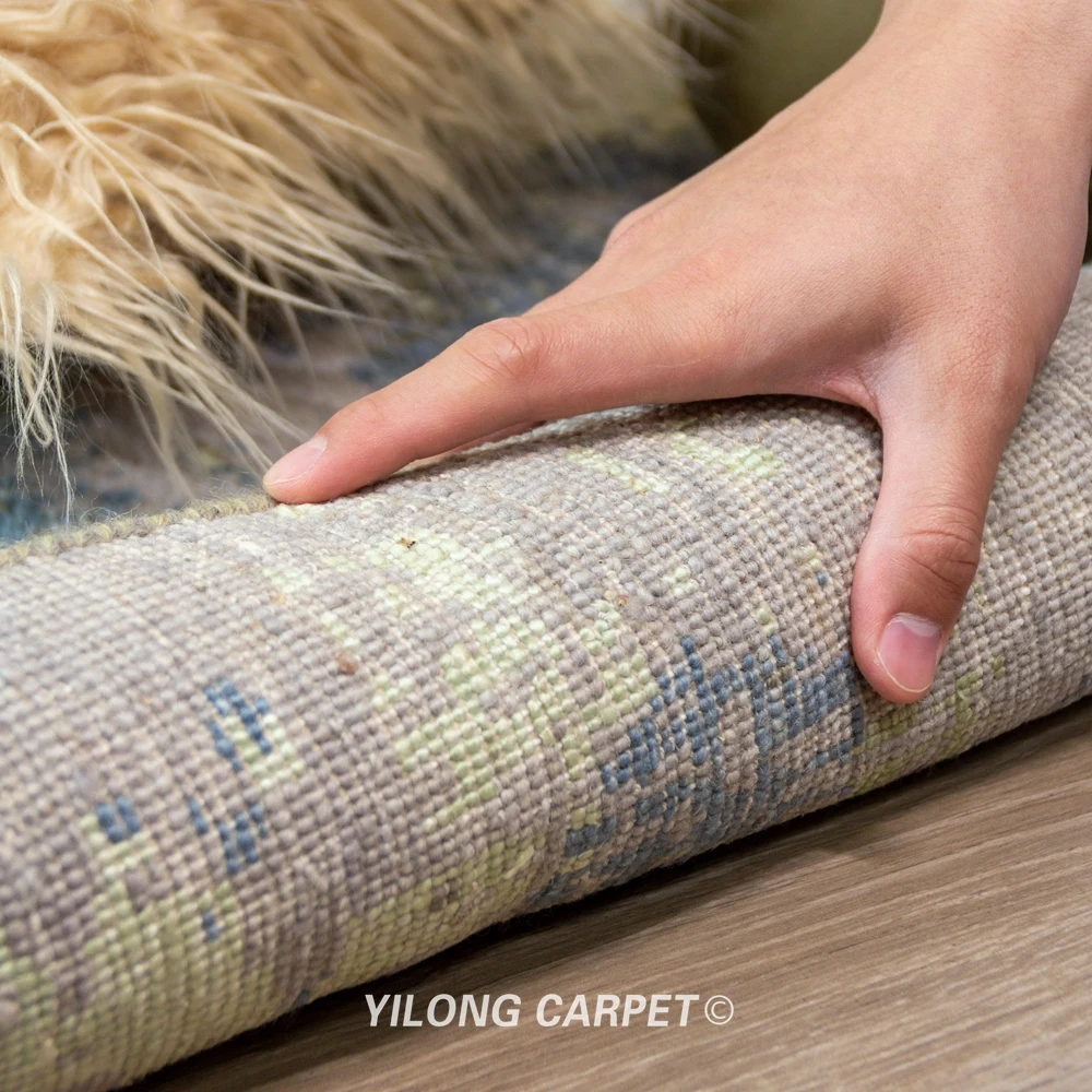 Kopen Yilong 9 'X 12' Handgeknoopt Wollen Tapijten Moderne Vlinder Antistatische Tapijten (YLRugP689)