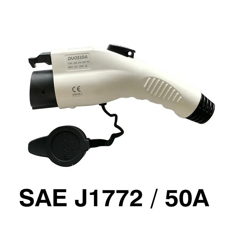 

Разъем переменного тока 50 А SAE J1772, разъем 2 типа 1 без кабеля для зарядки или зарядной станции электромобиля
