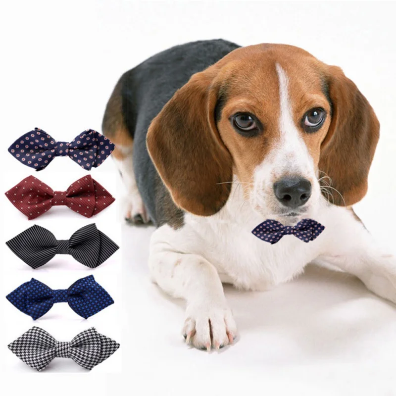 

Pet Children Man Fashion Polyester Bow Tie Party Pet Durable Fashion Bow Knot Polyester Fiber Collar For Small Medium Large Dog