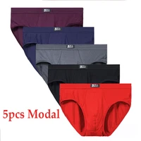 5pcslot 5xl modal mens underwear briefs male underpants for men brief panties mens shorts bikini pant men sexy solid comfort