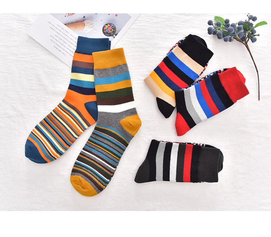 Мужские осенне зимние модные носки европейские и американские индивидуальные