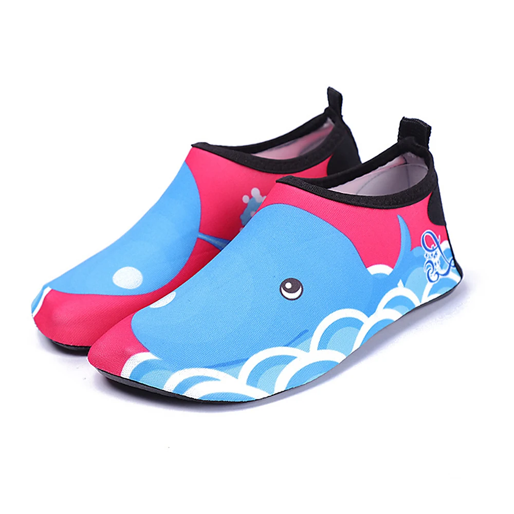 2020 Kids Quick Drying Swim Water Shoes Casual Footwear Barefoot LightWeight Aqua Socks For Beach Pool Cartoon Children Slippers | Спорт и