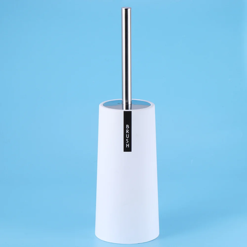 

Home Toilet Brush Set Thicken Stainless Steel and Toilet Bowl Cleaner Brush and Holder Set for Bathroom (Black)
