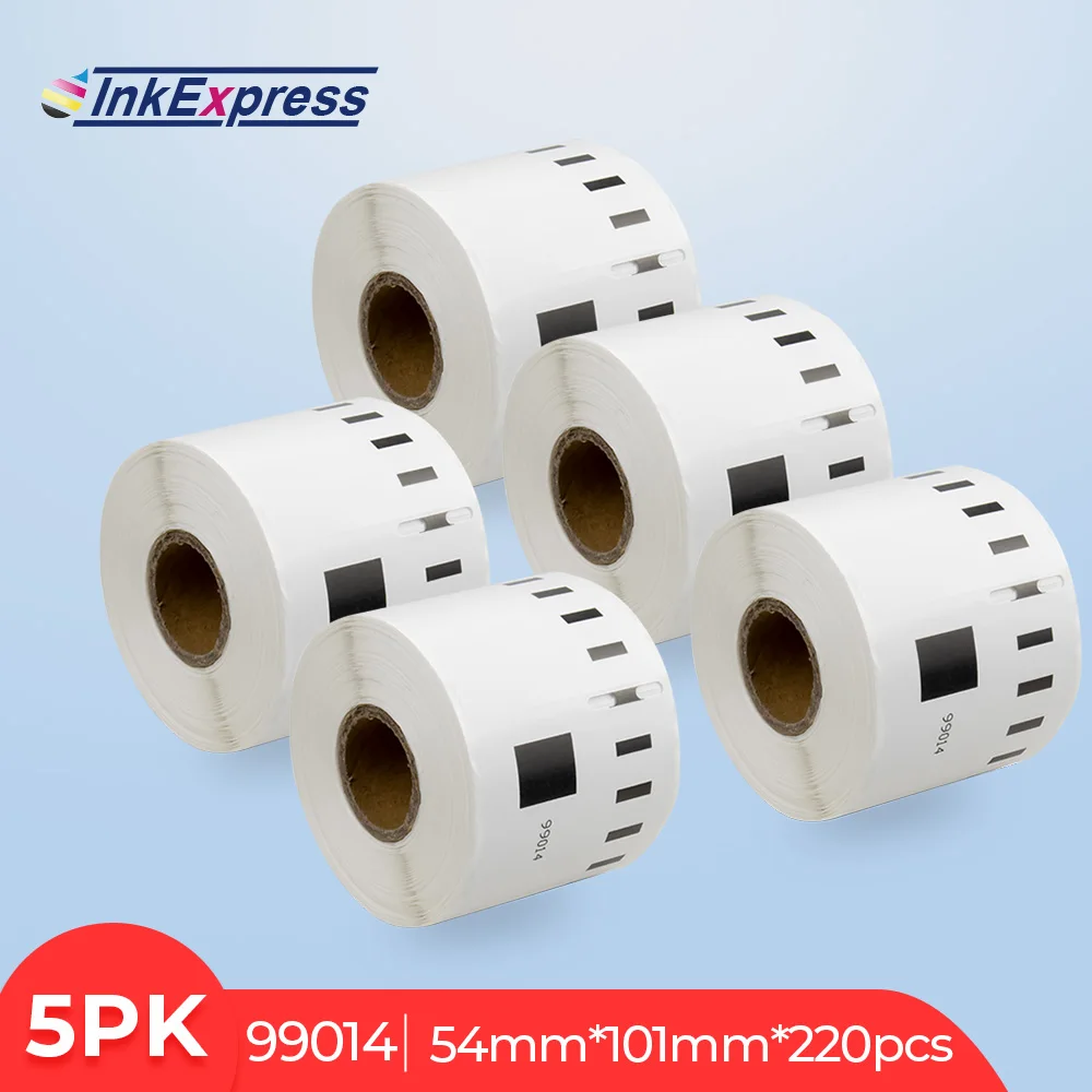 

5Rolls 99014 For DYMO 99014 Address Label Thermal Paper Shipping Label 220pcs/roll 54*101mm For DYMO LabelWriter 450 400 Turbo
