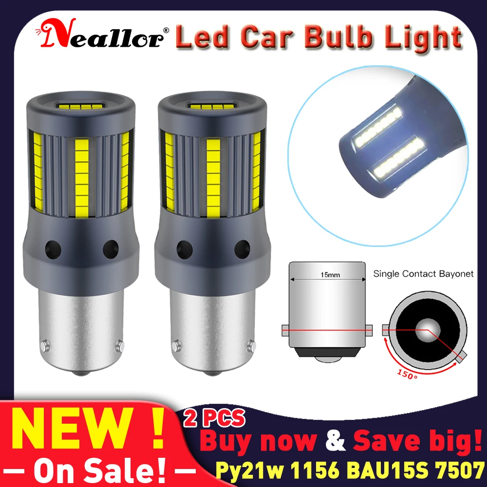 

P21W светодиодный 1156 BA15S светодиодный ная лампа BAU15S PY21W T20 7440 W21w резервная парковочная Автомобильная Лампа сигнала поворота автомобильная лам...