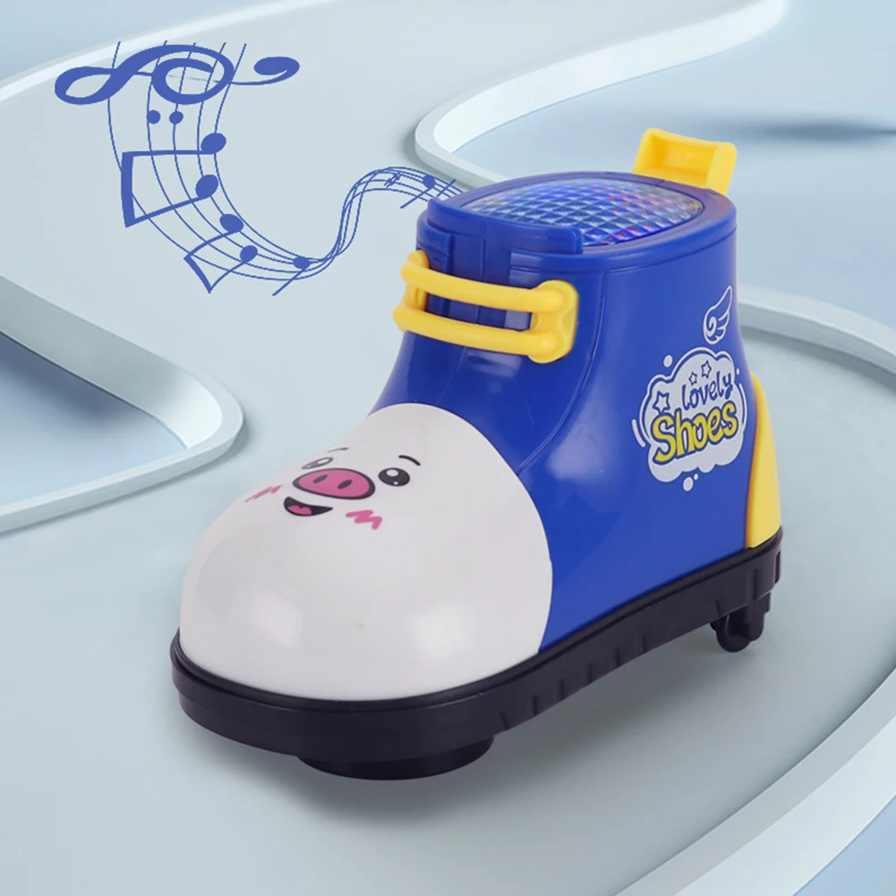 

Cute Cartoon Luminous Shoes Electric Universal Wheel Sliding Toy Music Light Sound Educational Toys for Children Gift
