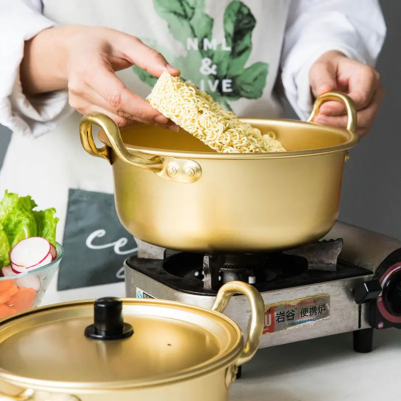 Бытовой Золотой Горшок для супа корейский кухонный горшок лапши миска быстрого