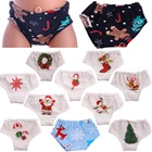 Бесплатная доставка, рождественские трусики для детей 43 см, одежда для новорожденных, аксессуары, 18-дюймовая американская кукла, игрушка для девочек, нашего поколения