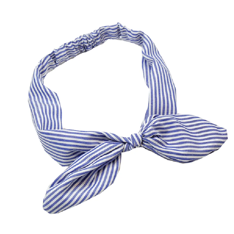 

Elastic Bow Hairband Hair Accessories Cross Knotted Rabbit Ear Headband Striped Headwrap Bow Tie Headband Makeup Wash Face