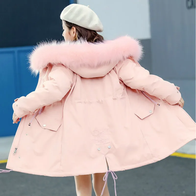 Куртка пуховая зимняя для девочек на возраст 5-12 лет | Мать и ребенок