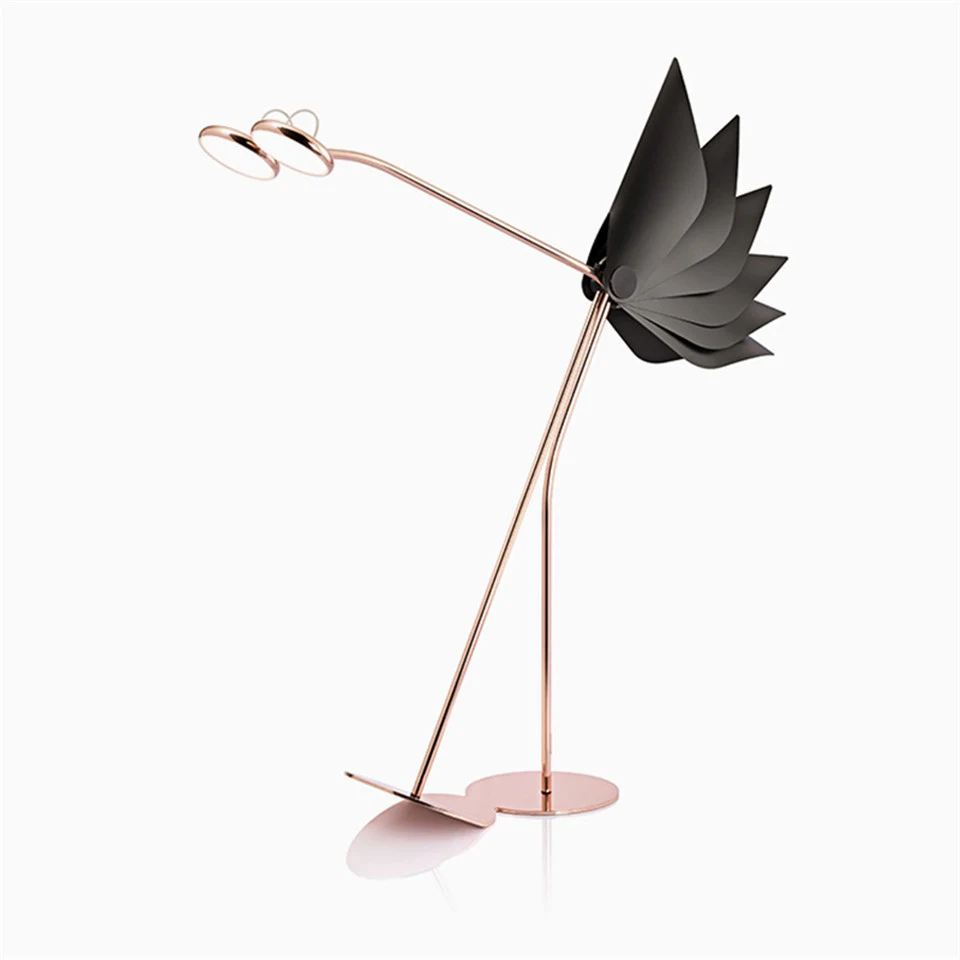 Скандинавский Дания дизайн LED торшер постмодерн Регулируемый фойе красный