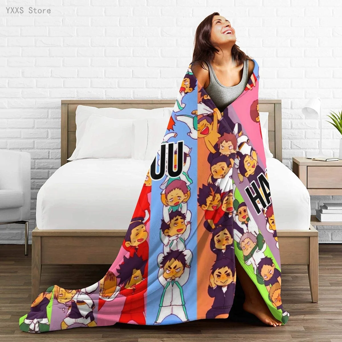 

Anime 3D printed Ultra-Soft Micro Fleece Blanket flannel throw Sherpa bedspread bedding sofa picnic fur soft blanket 300337073