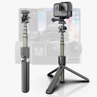 phone bluetooth compatible selfie stick 3 in 1 handheld portable extendable monopod for iphone 6s samsung huawei mini tripod