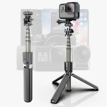 Phone Bluetooth-compatible Selfie Stick 3 In 1 Handheld Portable Extendable Monopod for IPhone 6S Samsung Huawei Mini Tripod