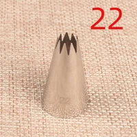22 open star 9 tooth cream decorating mouth 304 stainless steel baking diy tool small number