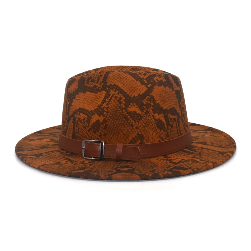 Autumn And Winter Men's Warm Faux Wool Hat retro Harajuku Style Hat High-Top Jazz Hat Panama Hat F79