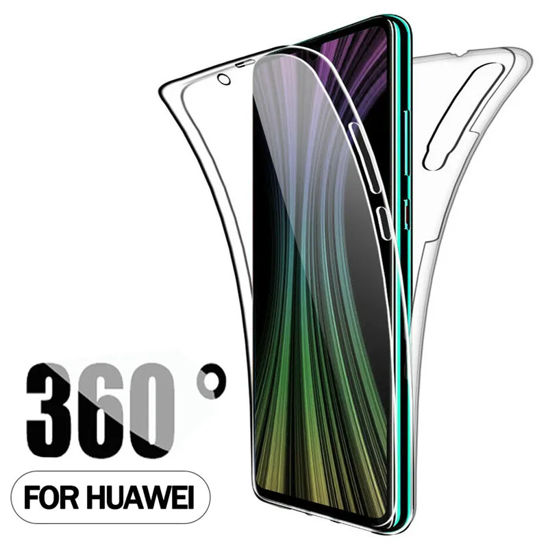 Противоударный чехол 360 для Huawei P40 P30 P20 P8 Lite 2017 Honor 7A 7C 8X 9X 10i Mate 10 20 30 Pro P Smart Plus Z 2019 2020 |